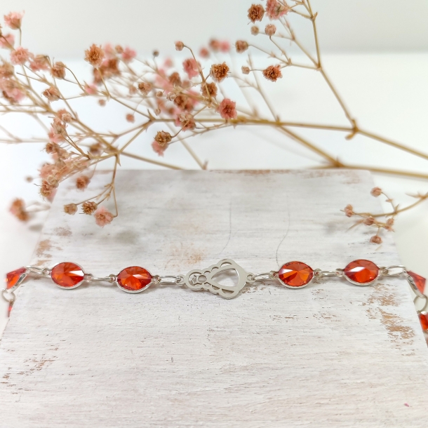 Pulsera plata piedras...