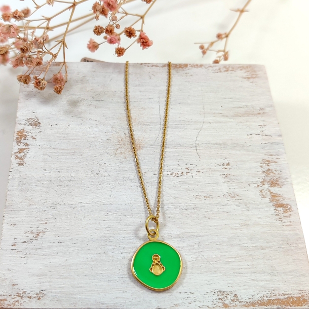 Gargantilla silueta Virgen...