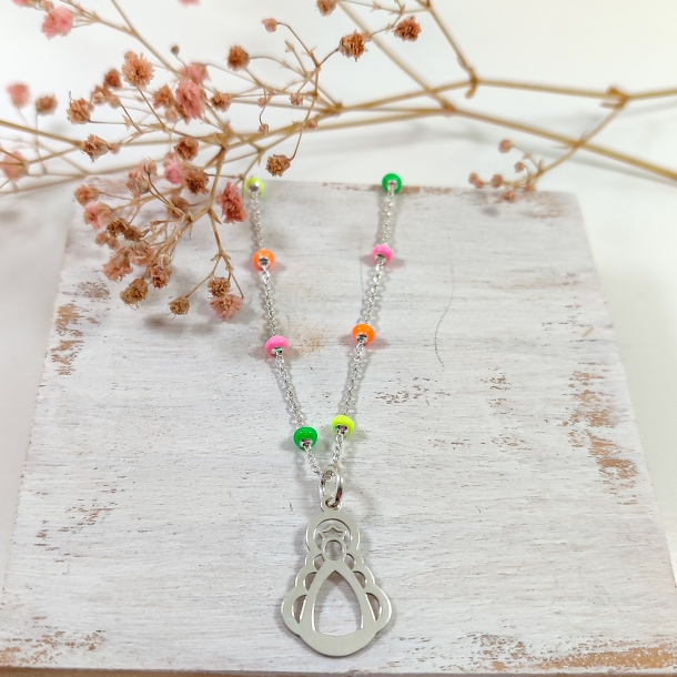 Gargantilla Plata y bolitas...