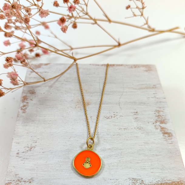 Gargantilla silueta Virgen...