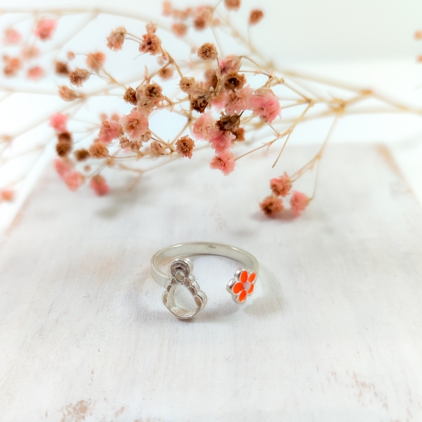 Anillo ajustable silueta y...