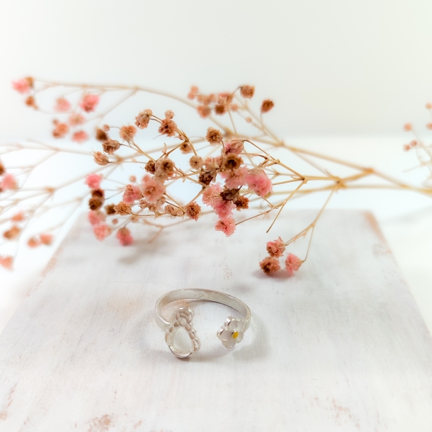 Anillo ajustable silueta y...