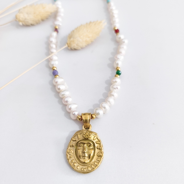 Gargantilla perlas y...