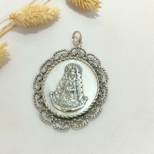 Medalla Plata labrada y...