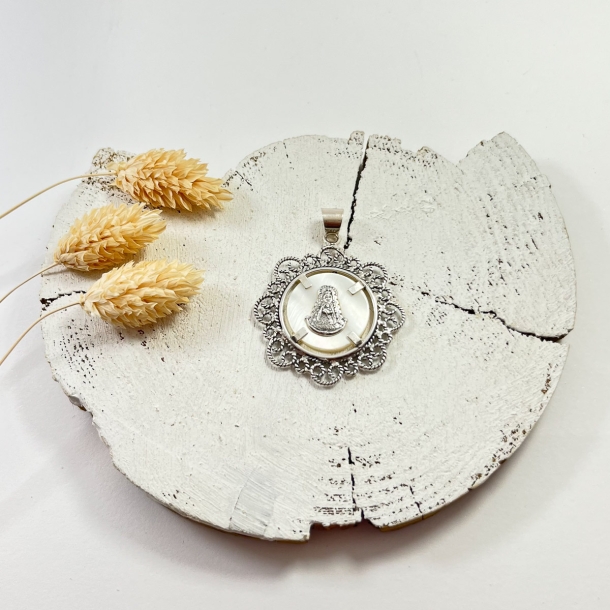 Medalla Nácar Redonda...