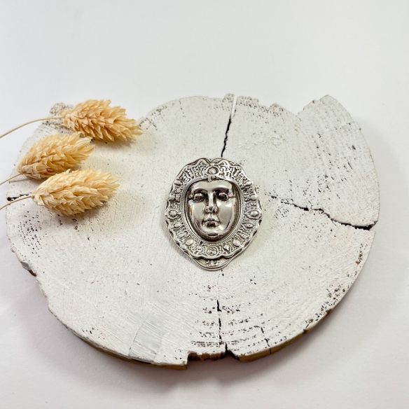 Medalla rostrillo grande plata