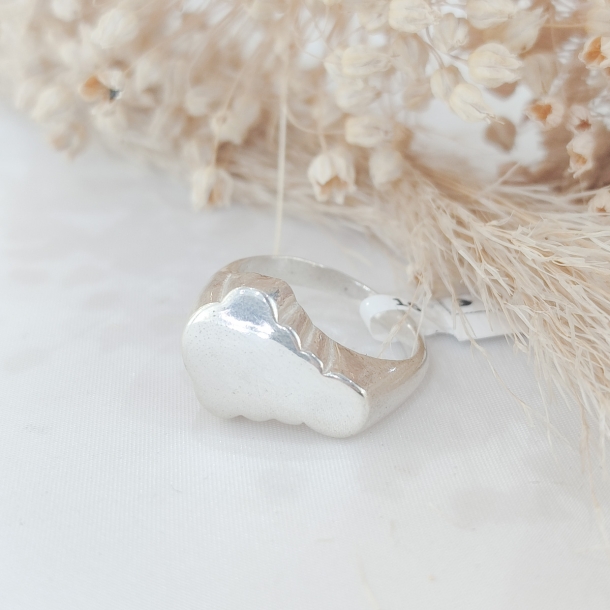 Anillo silueta lisa maciza...