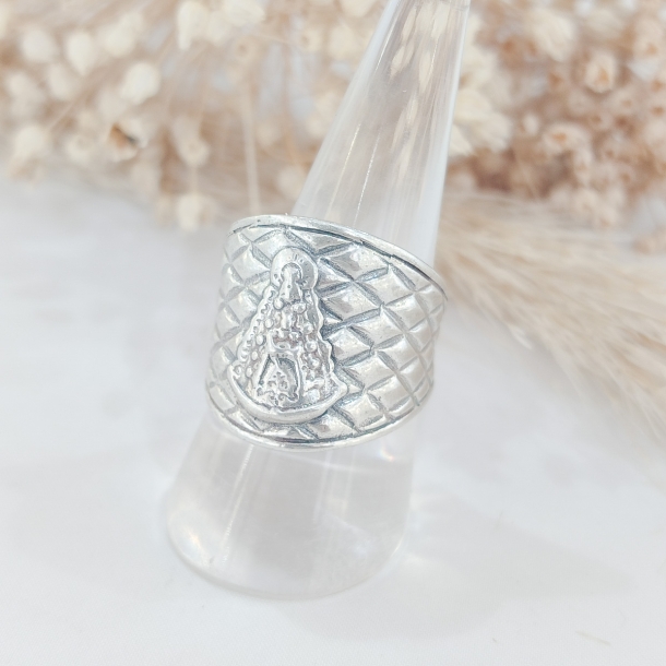 Anillo sello plata labrada...