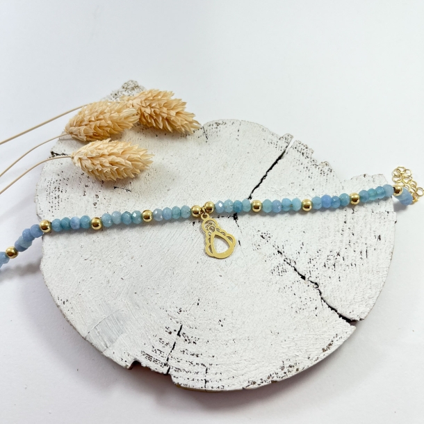 Pulsera piedras facetadas...