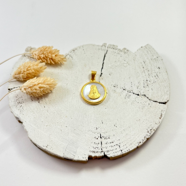 Medalla B,Oro y nácar...