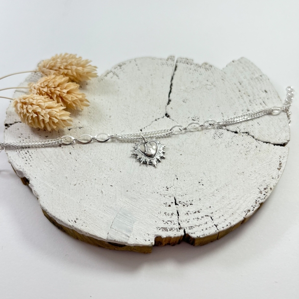 Pulsera Plata corazón...