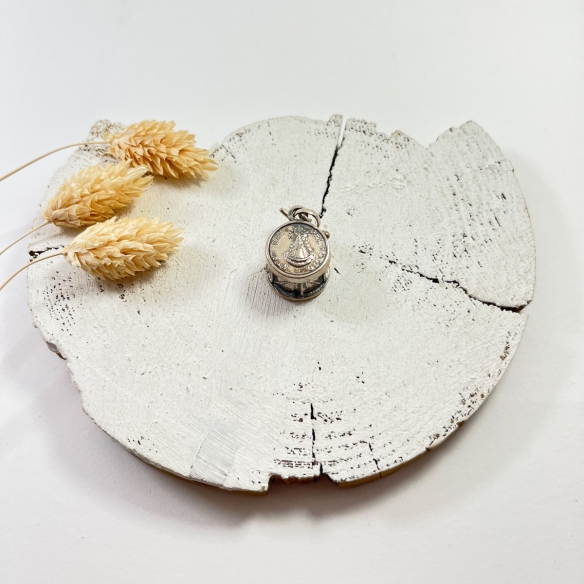 Medalla Virgen del Rocío tambor plata