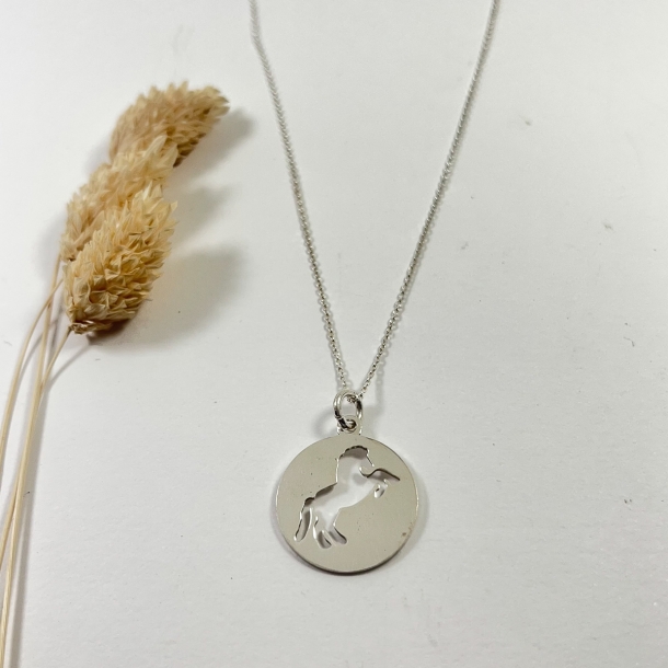 Gargantilla plata silueta...