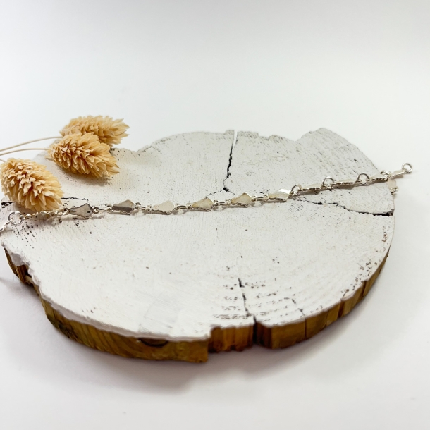 Pulsera siluetas planas plata