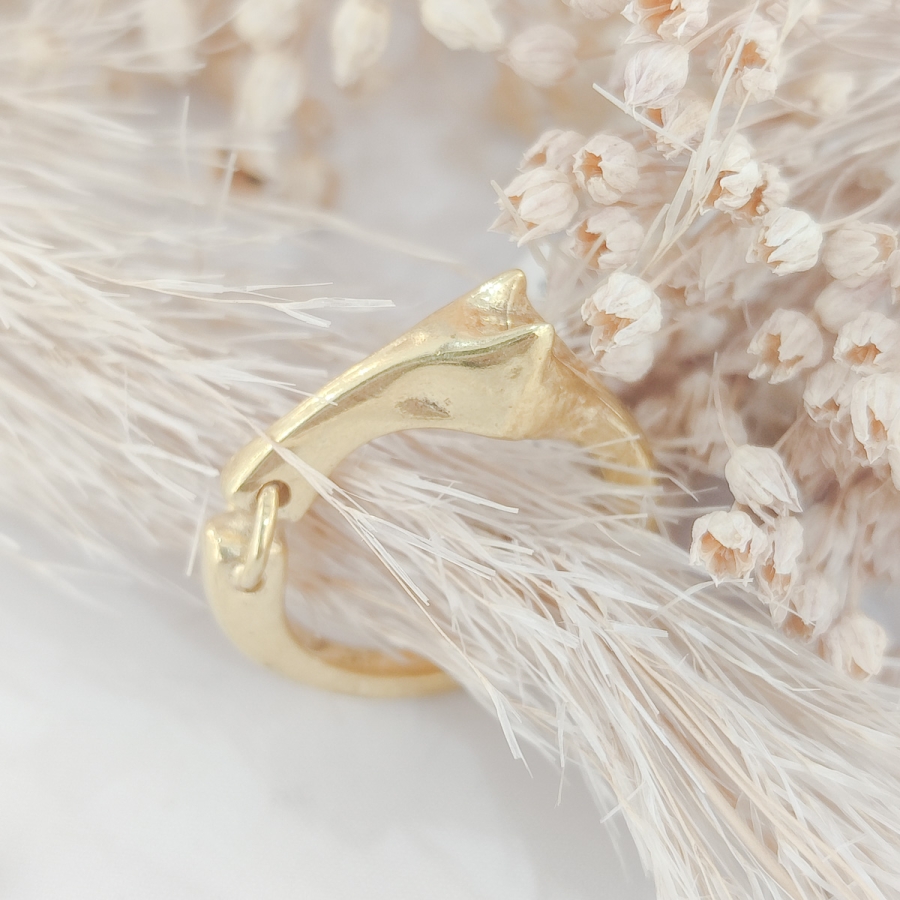 Anillo B.Oro cabeza caballo con filete