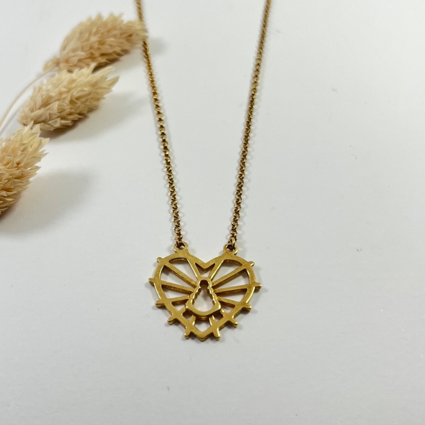 Gargantilla silueta dentro...