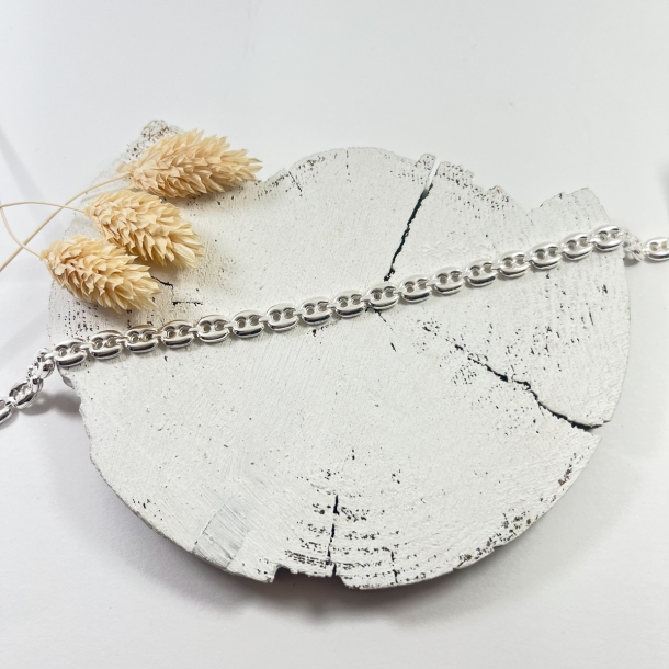 Pulsera calabrotes 0,5cm plata