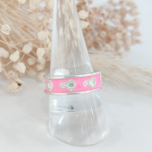 Anillo siluetas esmaltado...