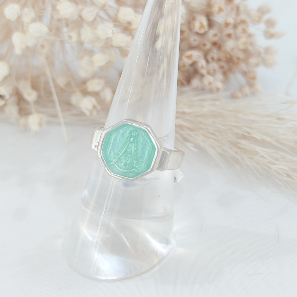 Anillo virgen octogonal...