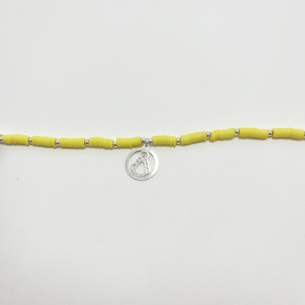 Pulsera amarilla y bolas...