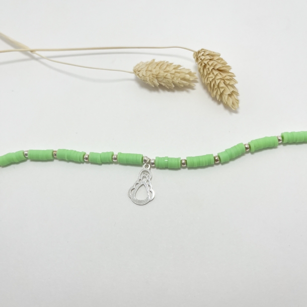 Pulsera verde lima flúor y...