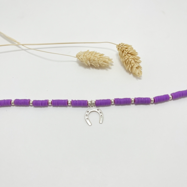 Pulsera buganvilla  y bolas...