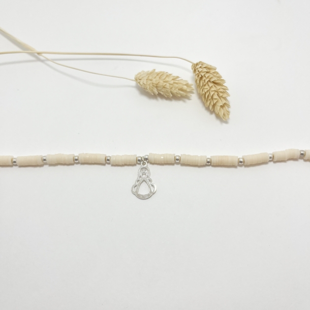 Pulsera salmón y bolas...