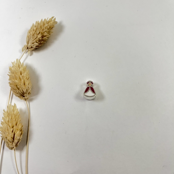 Charm pastora fucsia plata