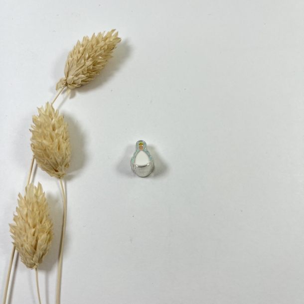 Charm Reina verde agua plata