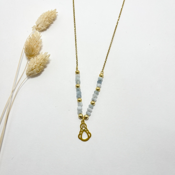 Gargantilla baño oro,...