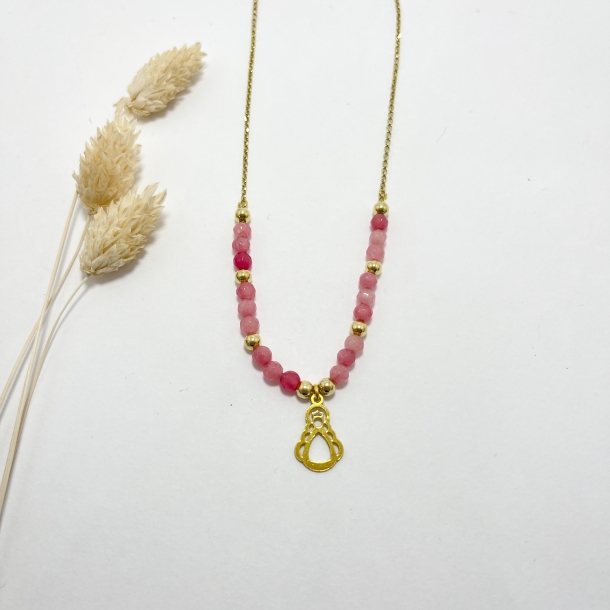 Gargantilla baño oro,...