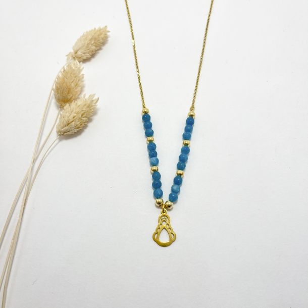 Gargantilla baño oro,...