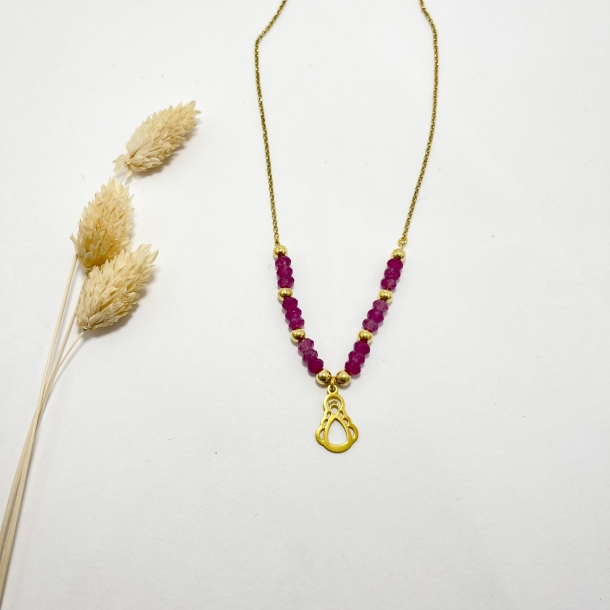 Gargantilla baño de oro,...