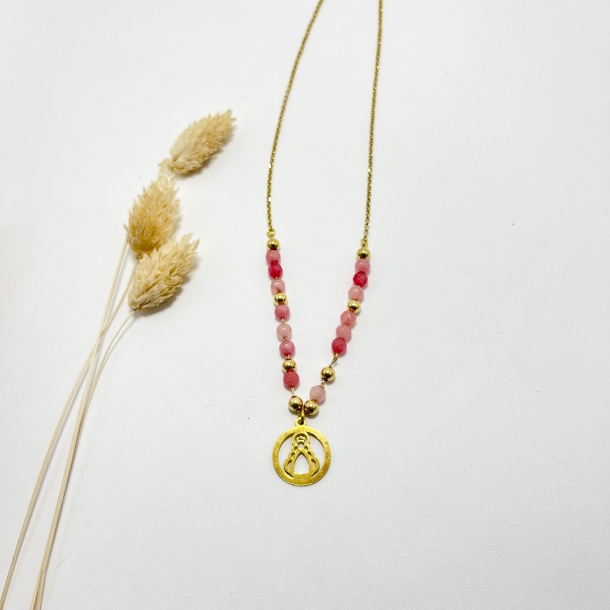 Gargantilla baño oro,...