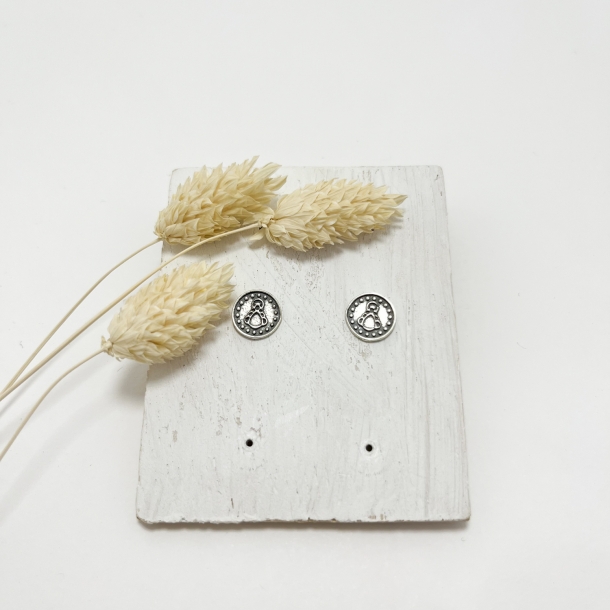 Pendientes circulo silueta...