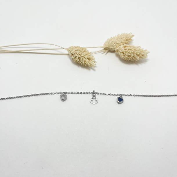 Pulsera plata silueta ancha...