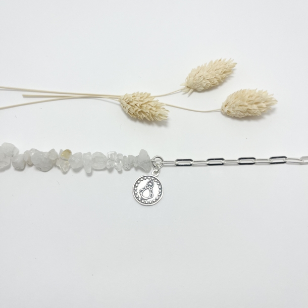 Pulsera silueta virgen con...