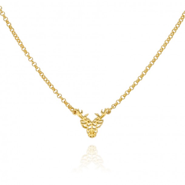 Gargantilla cabeza ciervo...