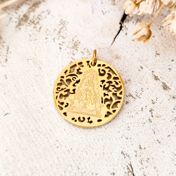 Medalla redonda perforada... 2