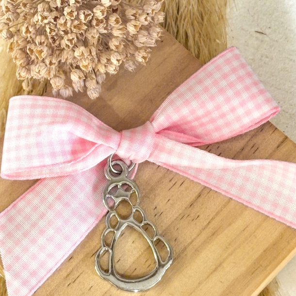 Medalla cuna silueta acero... 2