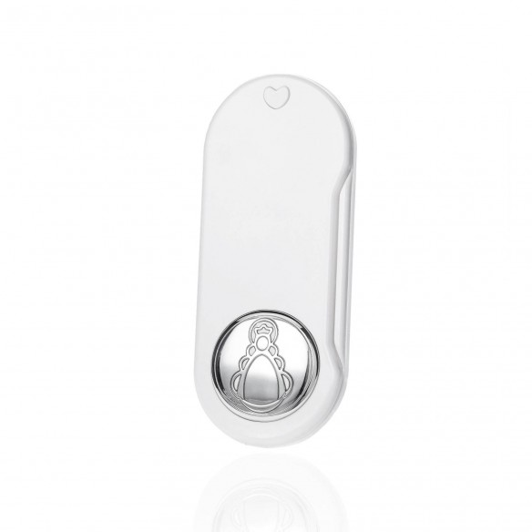 Cubiertos Virgen del Rocío blanco plata