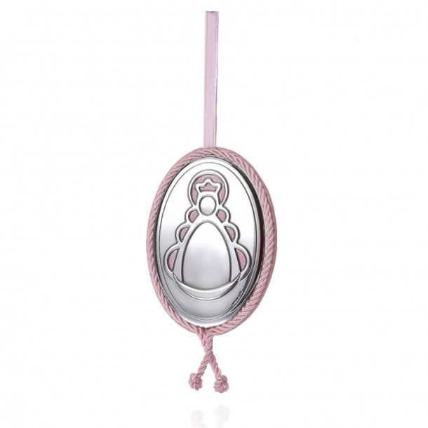 Medalla de cuna con ribete...