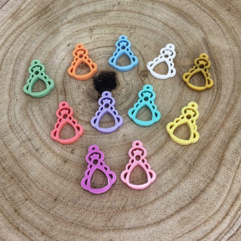 Medalla Silueta Virgen del Rocío Azul