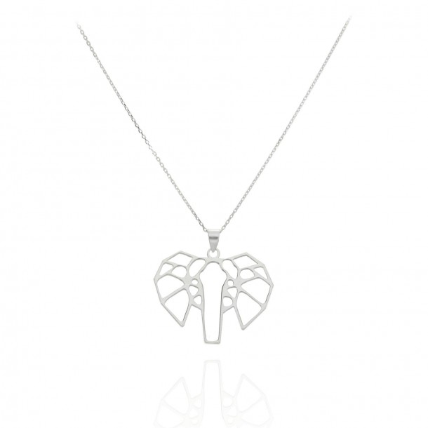 Gargantilla elefante plata