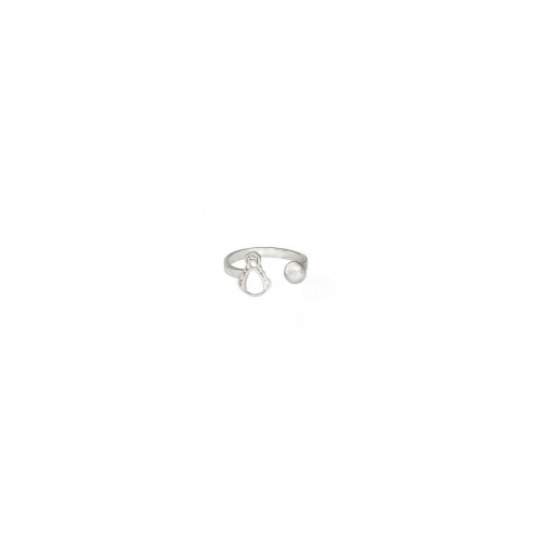 Anillo ajustable, silueta Virgen del...