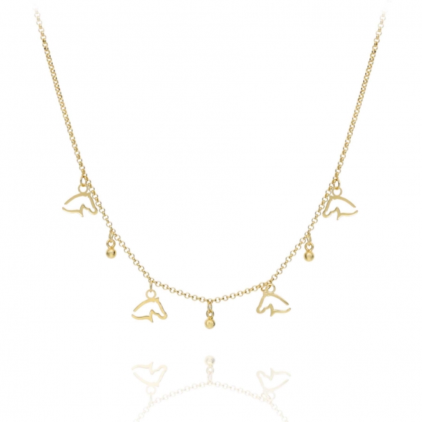 Gargantilla silueta cabeza...