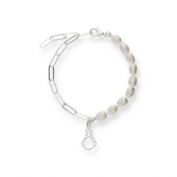 Pulsera plata Silueta...