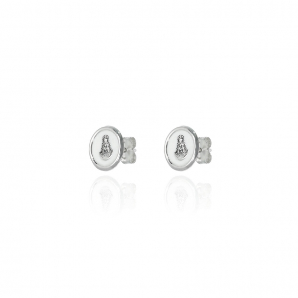 Pendiente redondo Virgen...