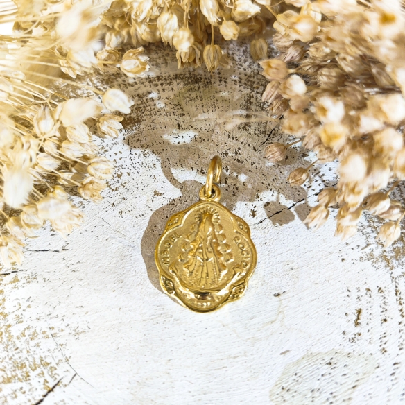 Medalla de pandereta Virgen del Rocío