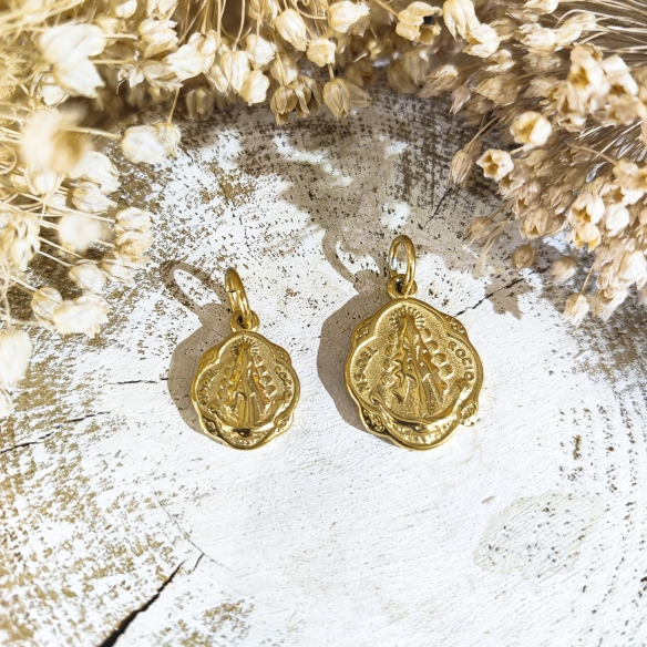 Medalla de pandereta Virgen del Rocío